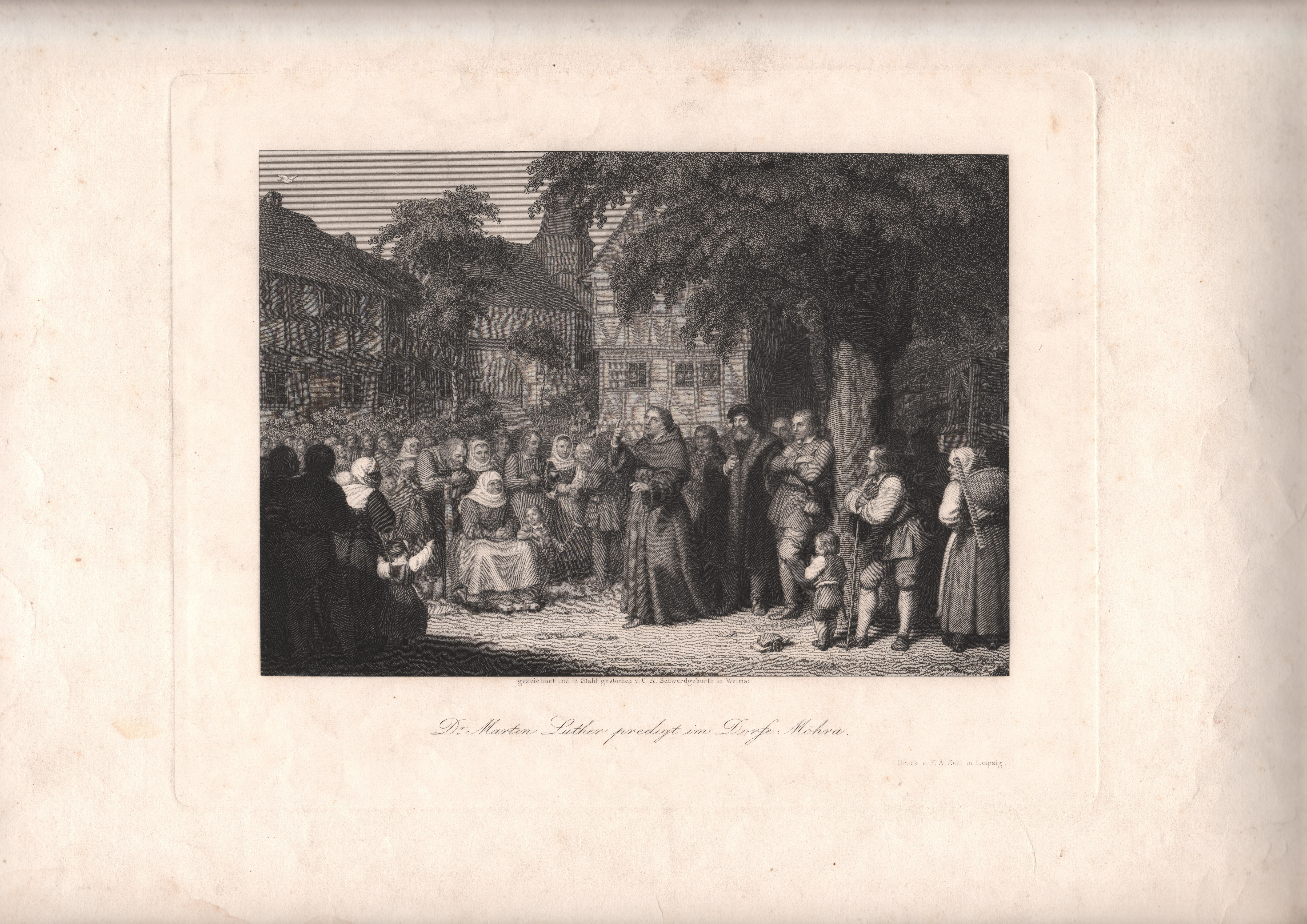 Dirk Walther, Kulturkritik, Reformationstag 2017. M. Luther Grafik 1847. Bild: dirk walther