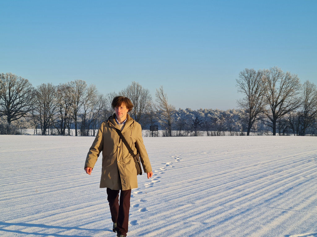 Dirk Walther im Schnee