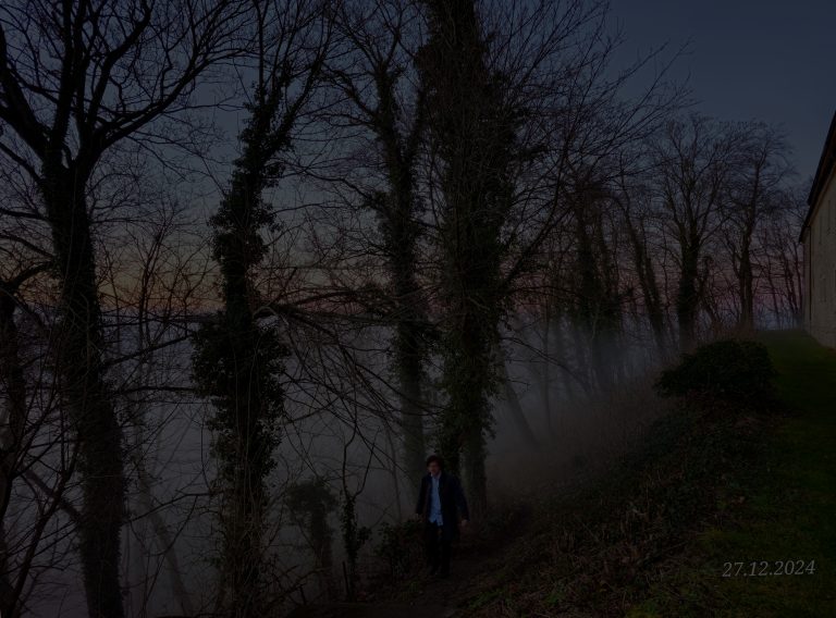 Dirk Walther im Nebelmeer an der Huysburg