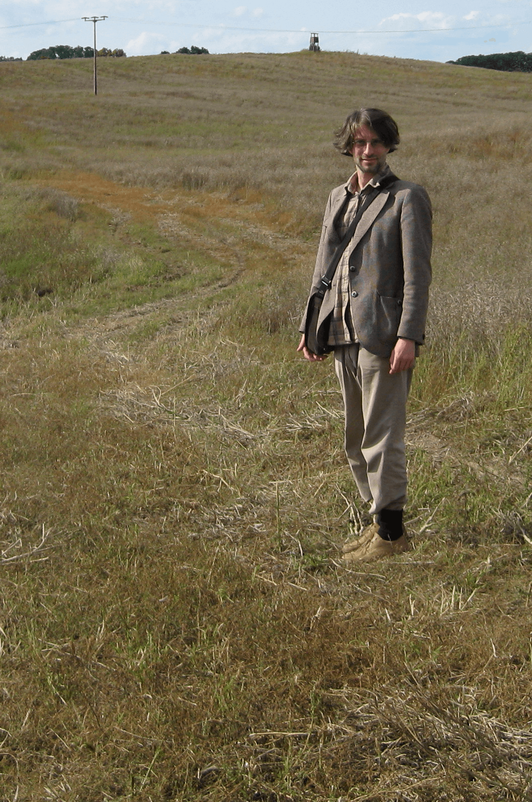 Dirk Walther in Feldlandschaft